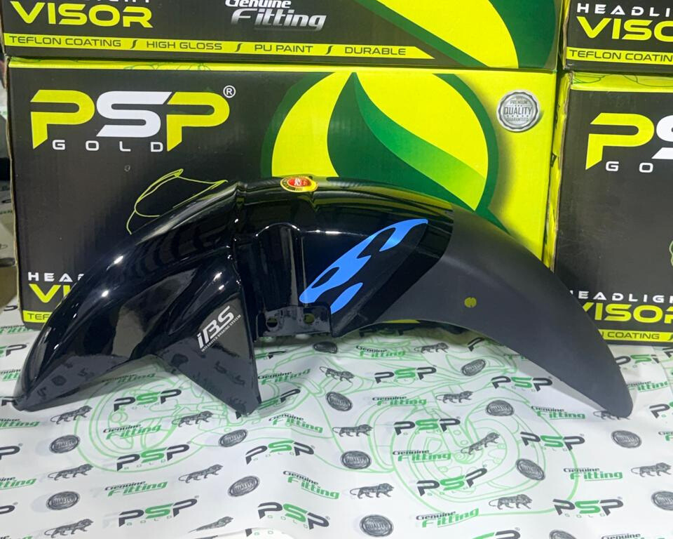 FRONT MUDGUARD SUITABLE FOR GLAMOUR BS6 BLACK-BLUE