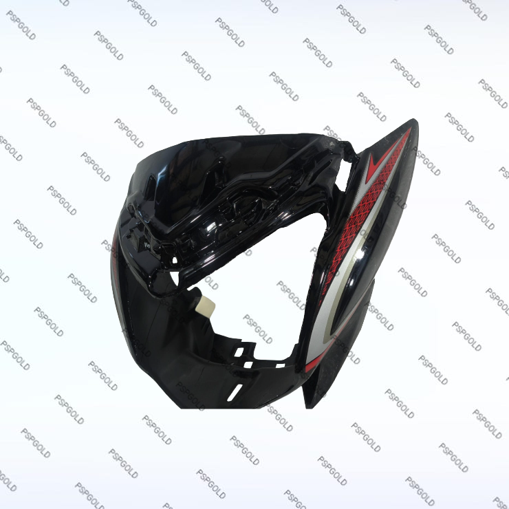 HEADLIGHT VISOR SUITABLE FOR HONDA SHINE BS6 BLACK RED